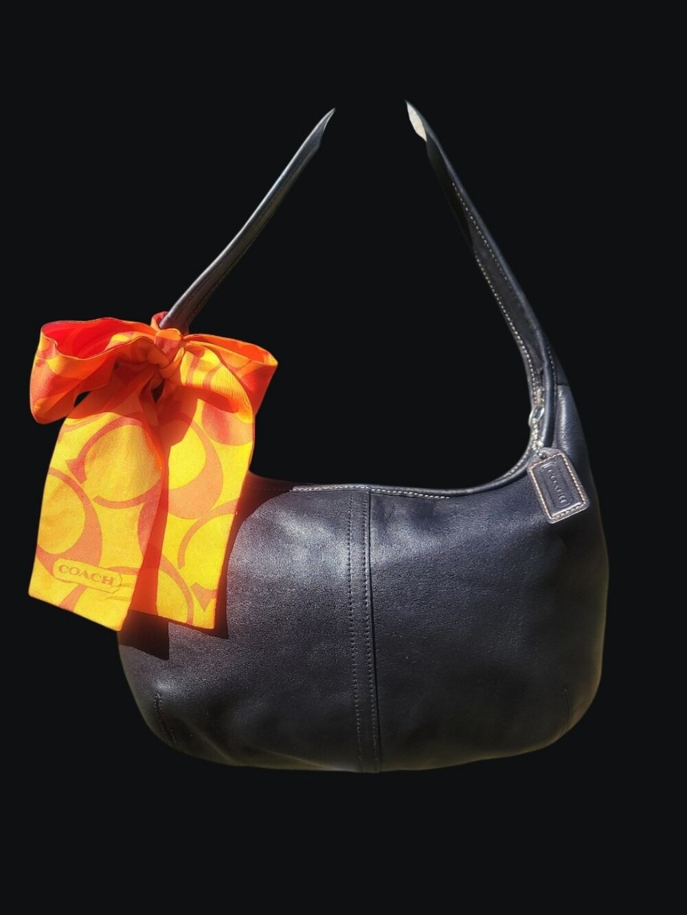 Coach Vintage Ergo Hobo 2002 (Style 9219) With Coach Scarf EUC